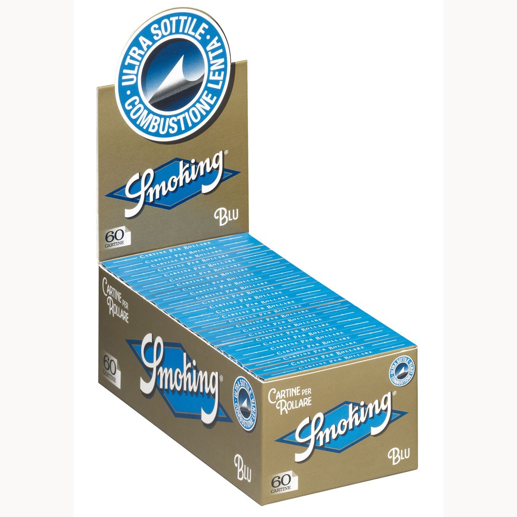 Smoking Blue (Blu) Singole Cartine Corte Box - Torino - MonkeysGod