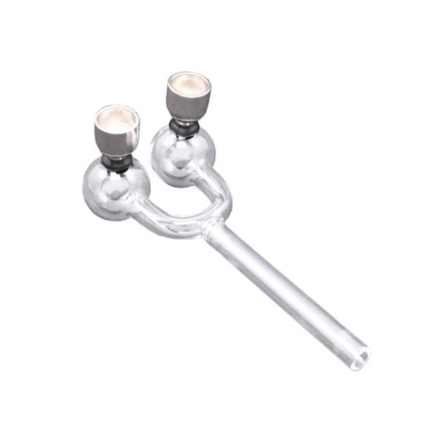 Pipa in Vetro - Atomic - Double Action - 15 cm