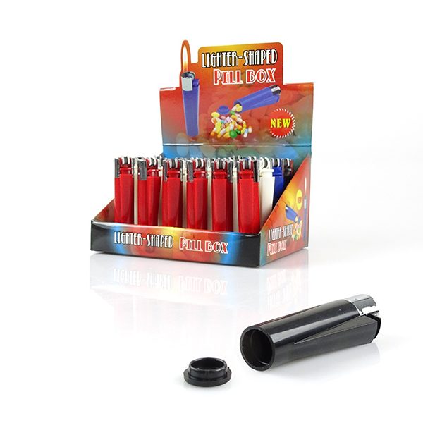Pill box lighter - Accendino con Scomparto - Vari Colori