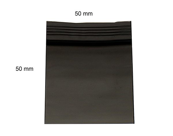 Zip Bags - Bustine con Zip - Fantasia Black - x 100 - Dimensioni 50x50 mm