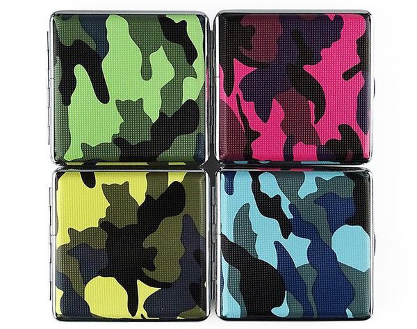 Sigarette Case - Porta Sigarette - Capacità 20 Sigarette - Fantasia CAMO - Vari colori