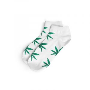 I Love Socks &ndash; Calzini Corti Foglia &ndash; Taglia 40-45 &ndash; Bianco e Verde