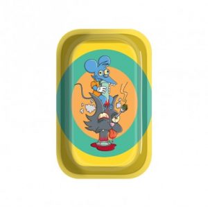 Smoke Arsenal Rolling Tray – Grattachecca e Fichetto - Vassoio per Rollare Metal Medio – 29 x 19 cm