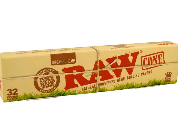 Raw Coni Organic Hemp King Size PreRolled - 32 Coni per Pack