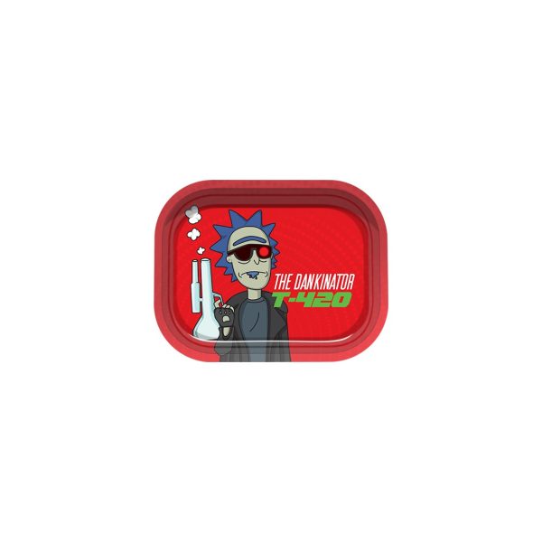 Rolling Tray in Metallo - Fantasia Rick Dankinator - Dimensioni 14 x 18 cm