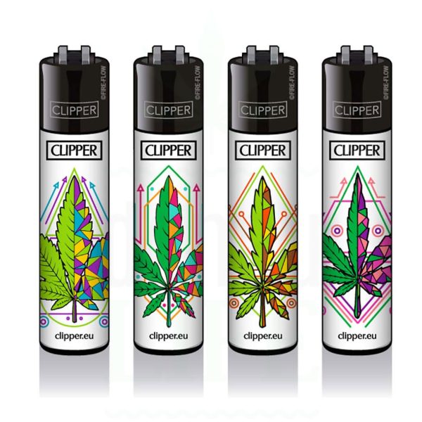 Clipper Large - Geometric Leaves
