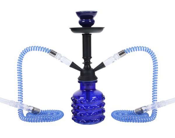 Narghilè Ananas Blu - Due Tubi - Altezza 32cm