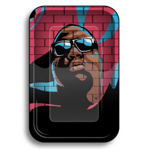 Rolling Tray in Metallo Medio – Fantasia The Notorius B.I.G. – Dimensioni 27,5 x 17,5 cm