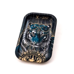 Rolling Tray in Metallo Medio – Fantasia Tiger – Dimensioni 27 x 16 cm