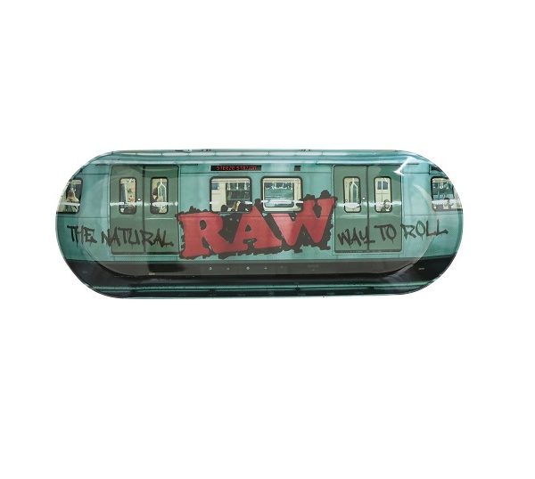 RAW Metal Skate Deck Rolling Tray - GRAFFITI