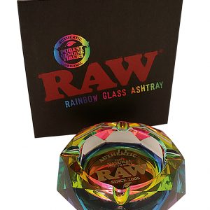 Raw Crystal Ashtray Octagonal – Rainbow