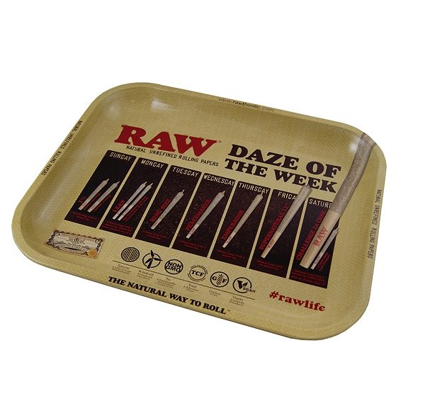 Raw Rolling Tray Large - Daze of the Week