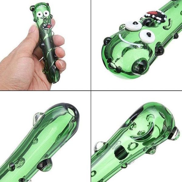 Cetriolo Rick - Pipa Bubbler in Cristallo