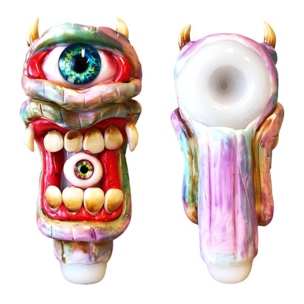 Bubbler Creepy Oculist Pipe – Pipa con Frizione in Vetro Creepy Oculist – Bubbler 14 cm