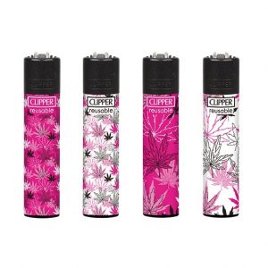 Clipper Large - Pink Leaves 2