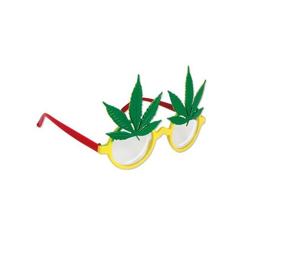 Occhiali Party Foglie - Rasta