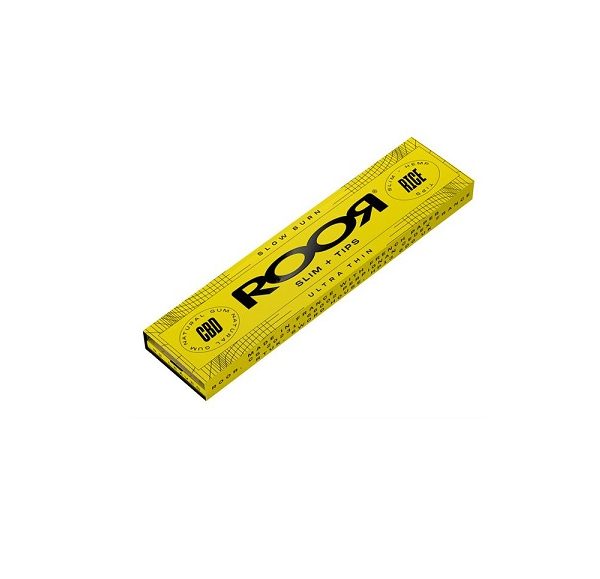 ROOR Rice King Size Slim Connoisseur CBD-infused - Yellow