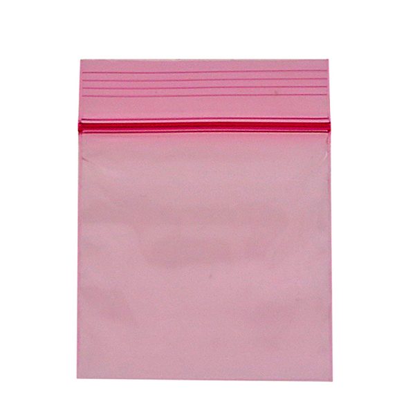Zip Bags - Bustine con Zip - Fantasia Pink x 100 - Dimensioni 40x40 mm
