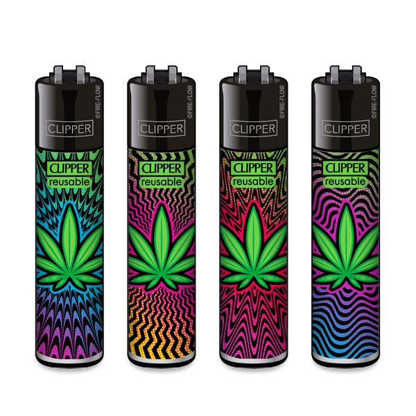 Clipper Large - Trippy Leaves