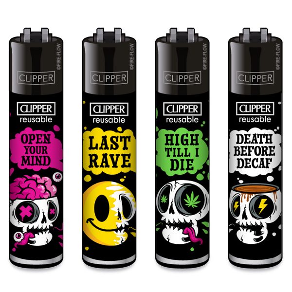 Clipper Large - Skull Slogan