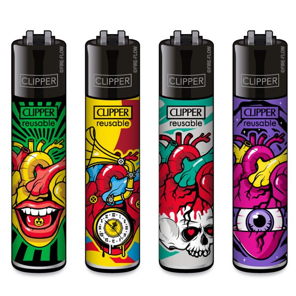Clipper Large - Trippy Hearts 2