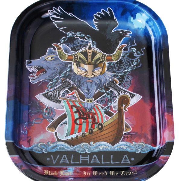 Black Leaf - Metal Rolling Tray - Valhalla