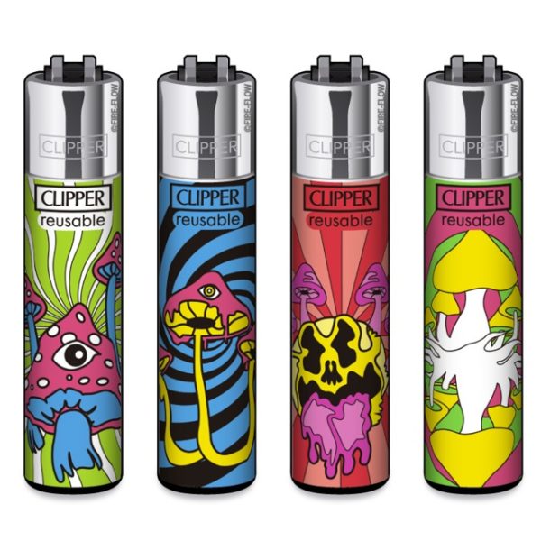 Clipper Large - Neon Shrooms