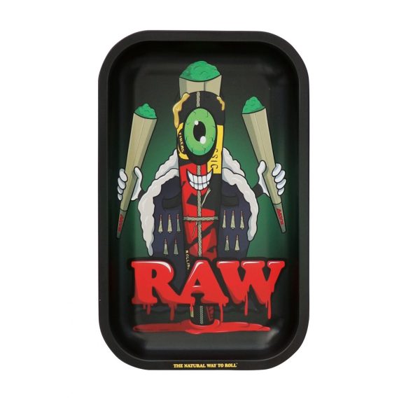 Raw Black Rolling Tray - Cone Monster - Guardone