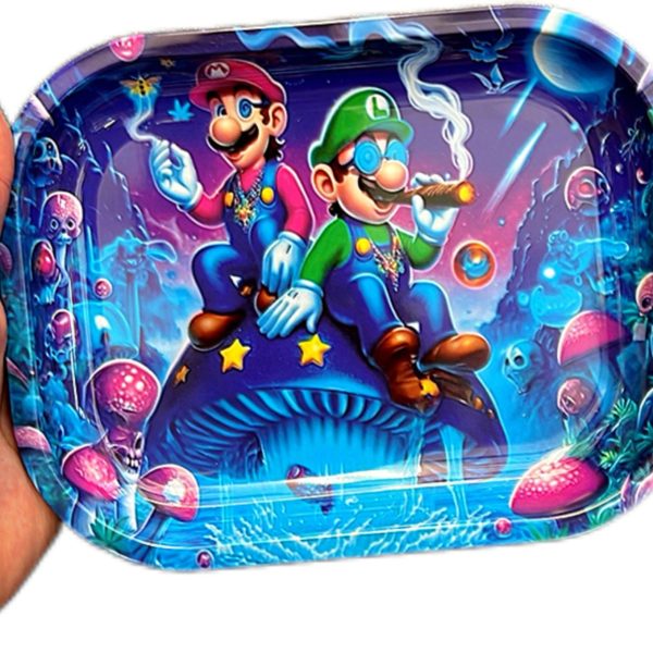 Super Mario - Vassoio in Metallo - Mario e Luigi Joint