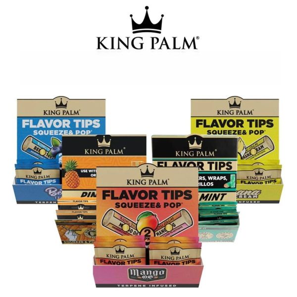 King Palm Filtri in Mais Aromatizzati con Terpene - Vari Gusti - Nuovi