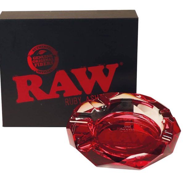 Raw Glass Ashtray Ruby – Red Ruby