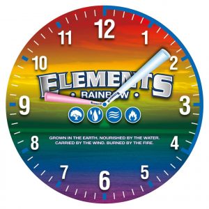 Elements Clock Rainbown