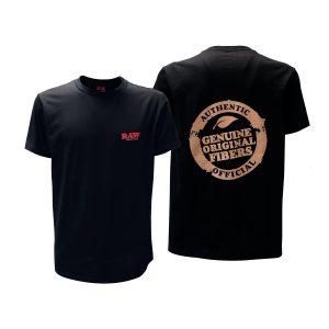 Raw RAWLER T-Shirt - ROLLING PAPERS SHIRT BLACK - RAW EDITION - Size Disponibili S M L XL XXL