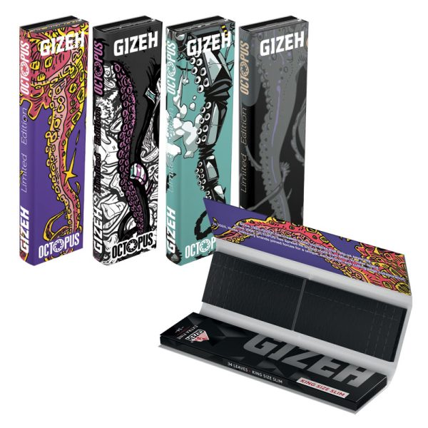 Gizeh - King Size - Super Fine Ks Slim + Tips - Octopus 2026