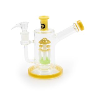 Grace Glass Bong - Mushroom Percolator Bubbler Giallo