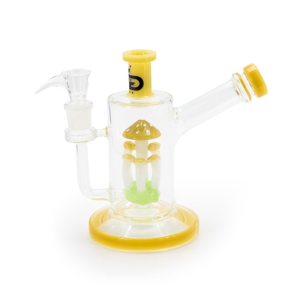 Grace Glass Bong - Mushroom Percolator Bubbler Giallo