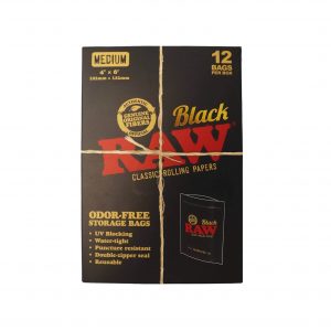 Raw Black - Smell Proof Zip Bag - Medium