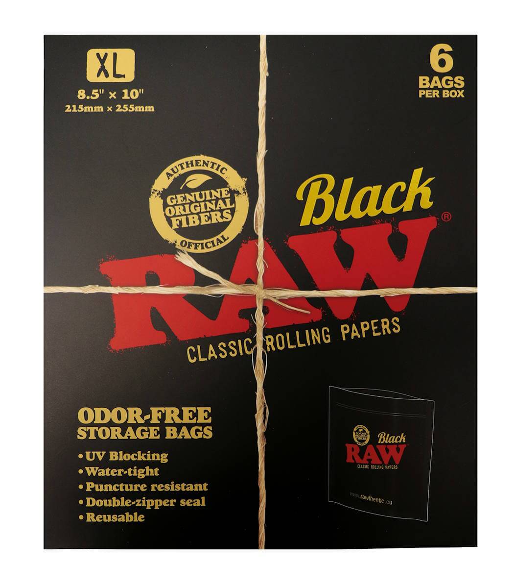 Raw Black - Smell Proof Zip Bag - XL - immagine 2