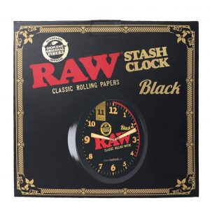 Raw Black - Stash Wall Clock
