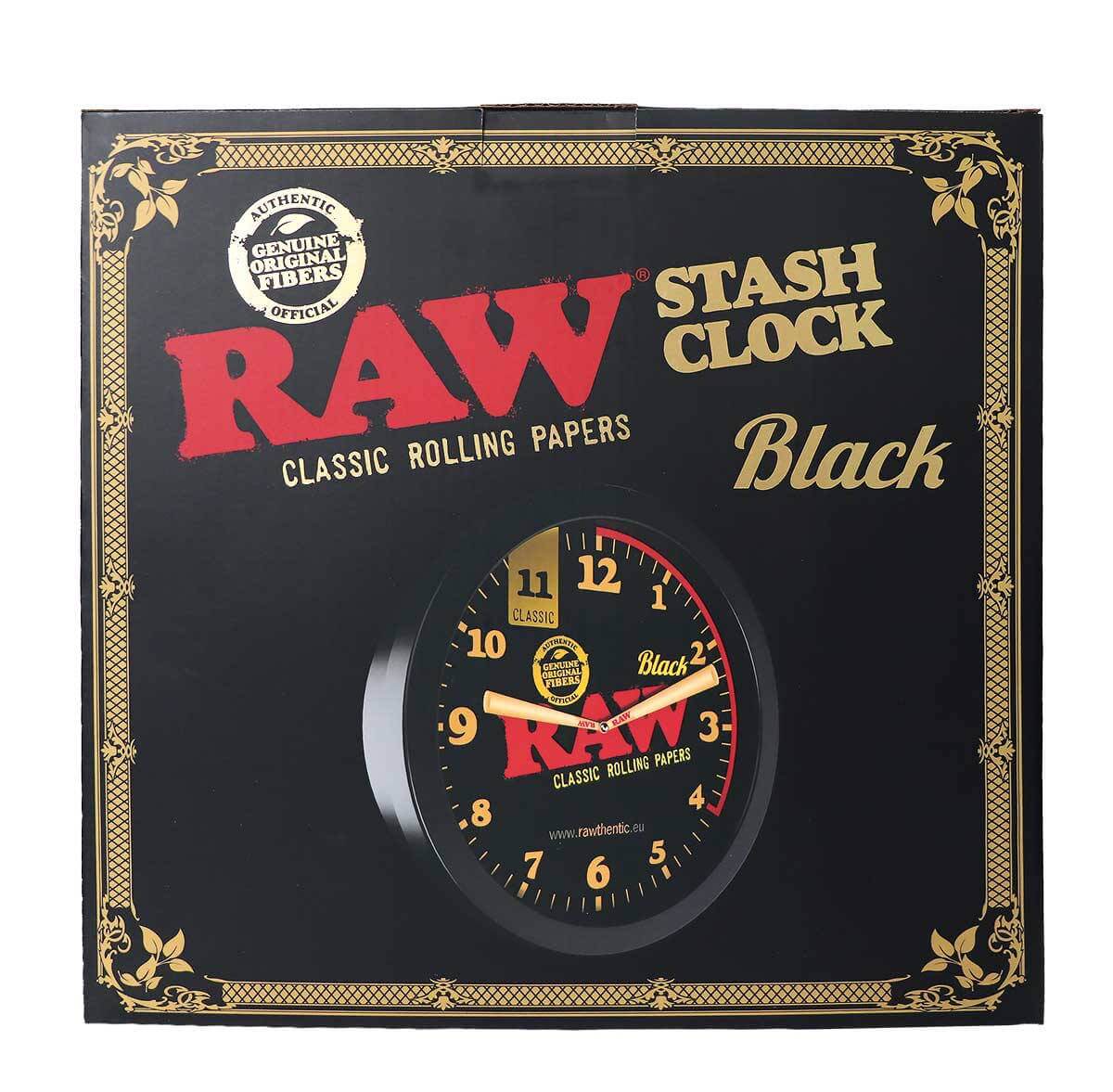 Raw Black - Stash Wall Clock