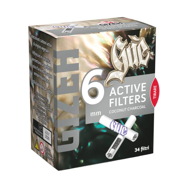 GIZEH® - Filtri al Carbone Attivo 6mm - Guè Limited Edition