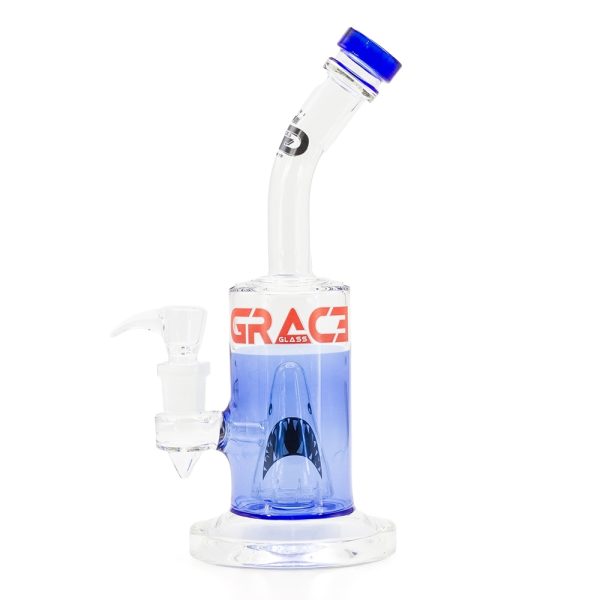 Grace Glass - Shark Attack Bong (Ocean Blue)