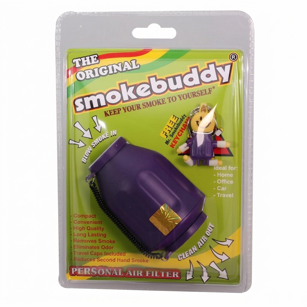 Smokebuddy® Original - Personal Air Filter – GLOW BLUE & PURPLE - immagine 4
