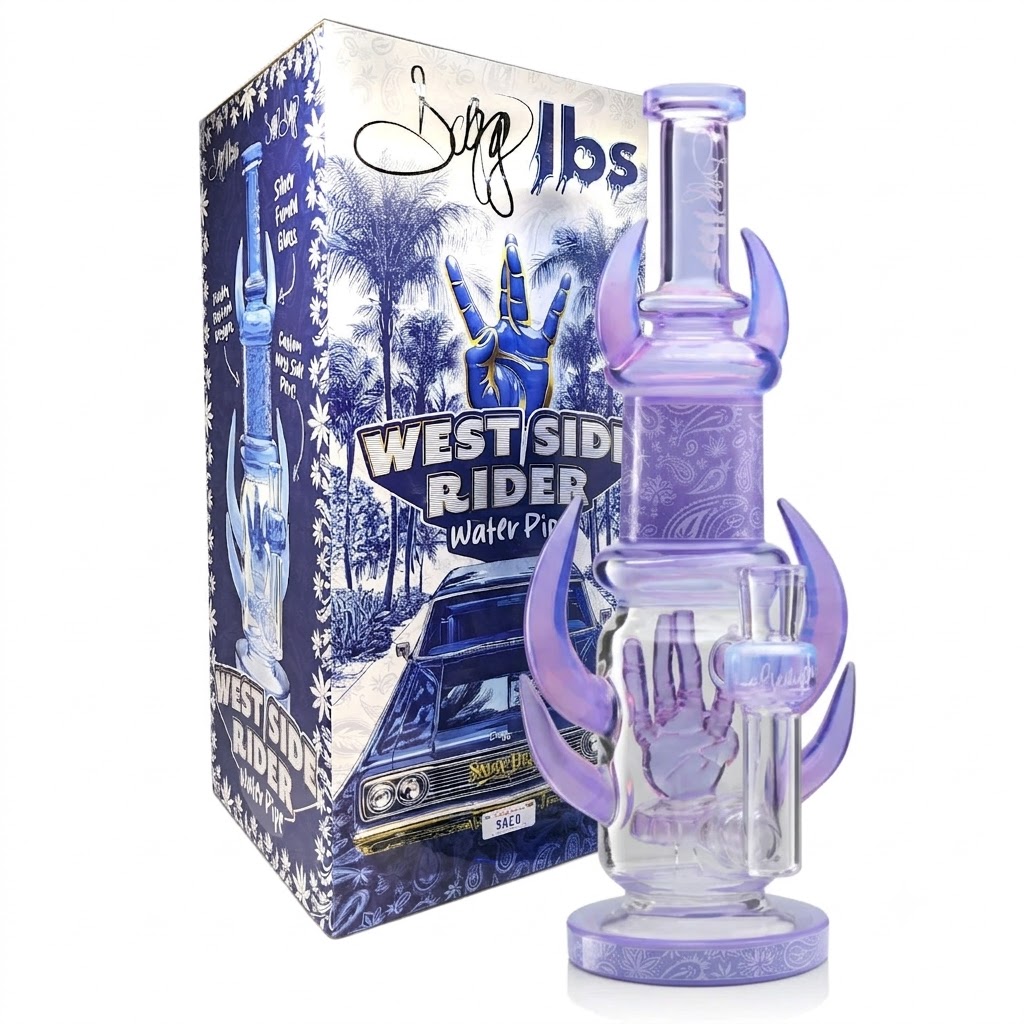Snoop Dogg - Dogg Ibs - 12″ Westside Rider Water Pipe – Purple