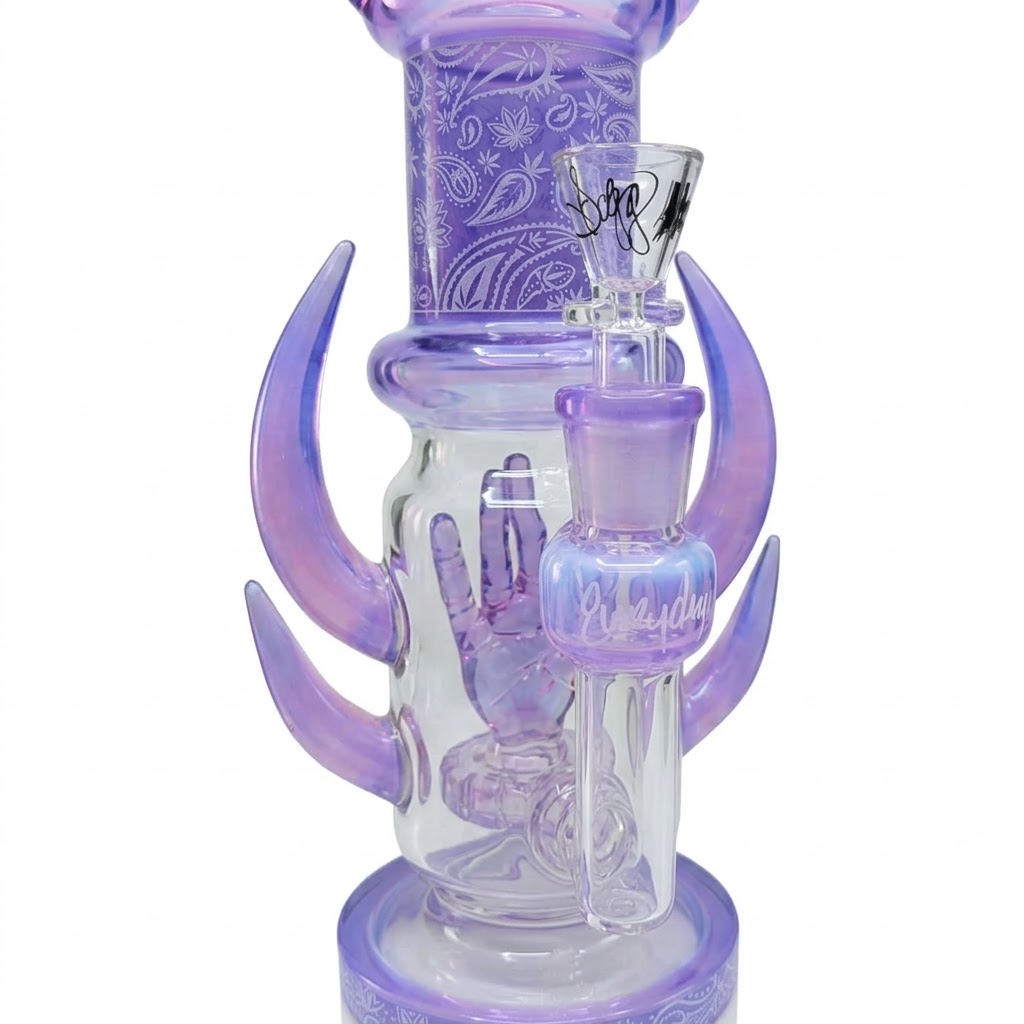 Snoop Dogg - Dogg Ibs - 12″ Westside Rider Water Pipe – Purple - immagine 3